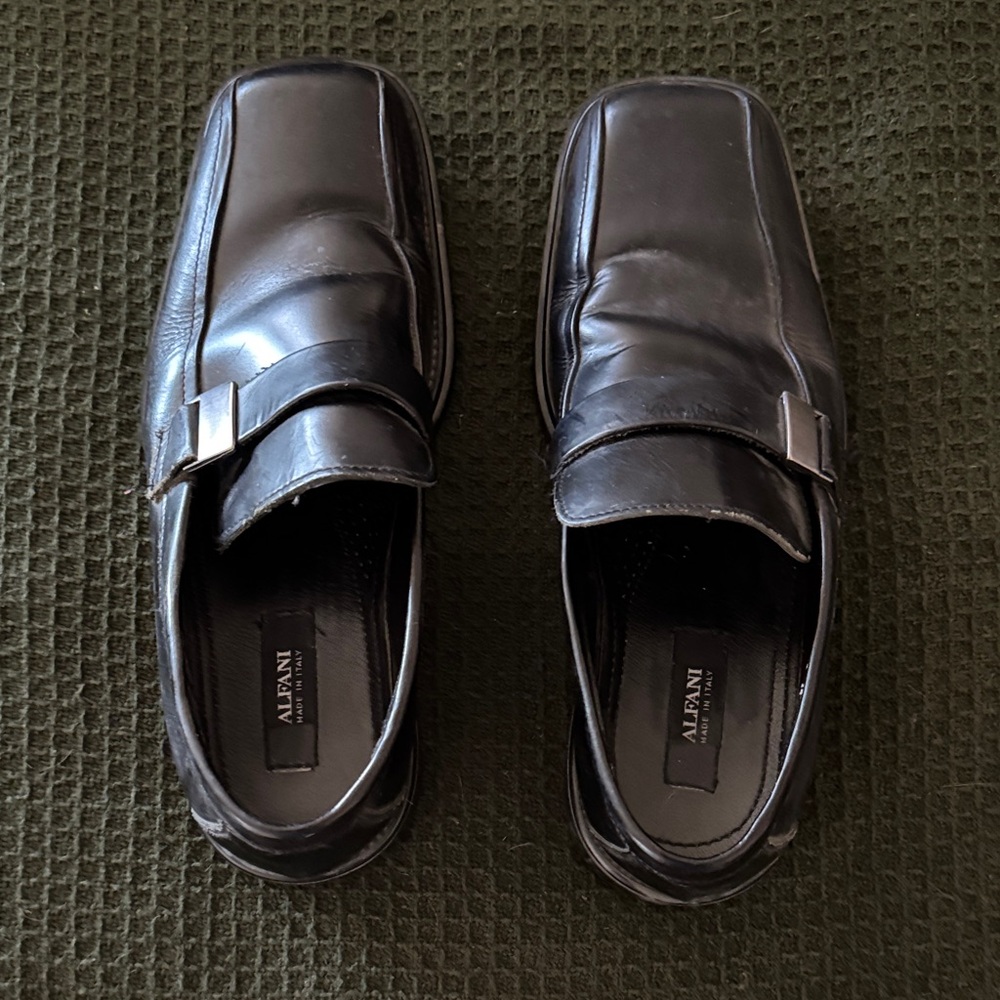 Alfani Black Leather Loafers